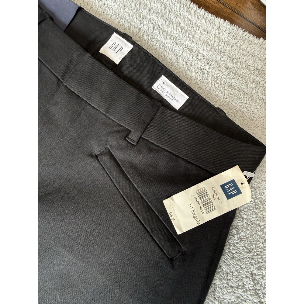 NWT Gap Curvy Signature Skinny Ankle Black Pants Womens Size 10 - Picture 3 of 8